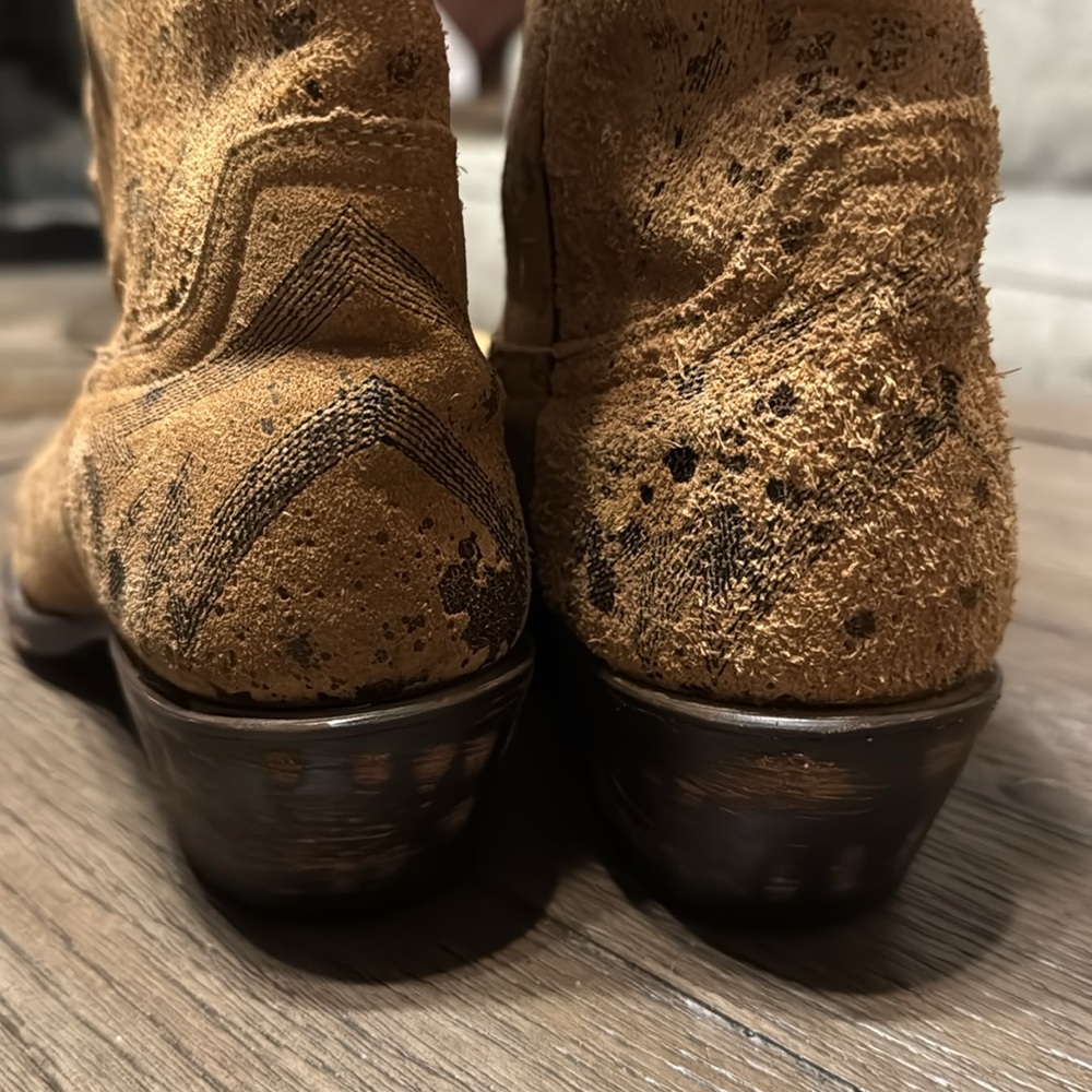 Johnny Ringo Suede Cowboy Boots - Picture 6 of 8